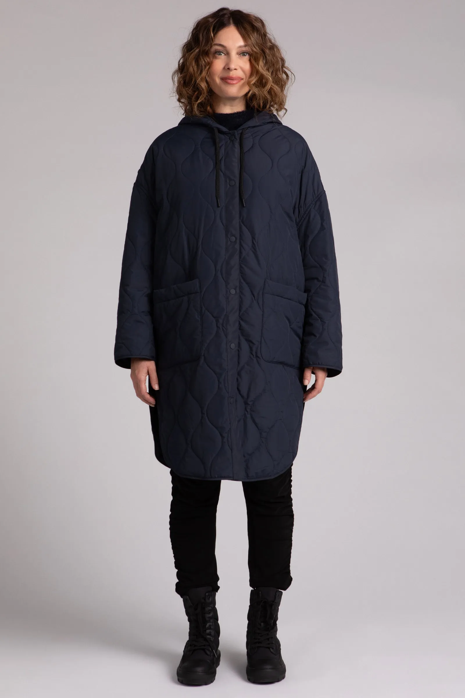 Quilted Maxi Shacket
