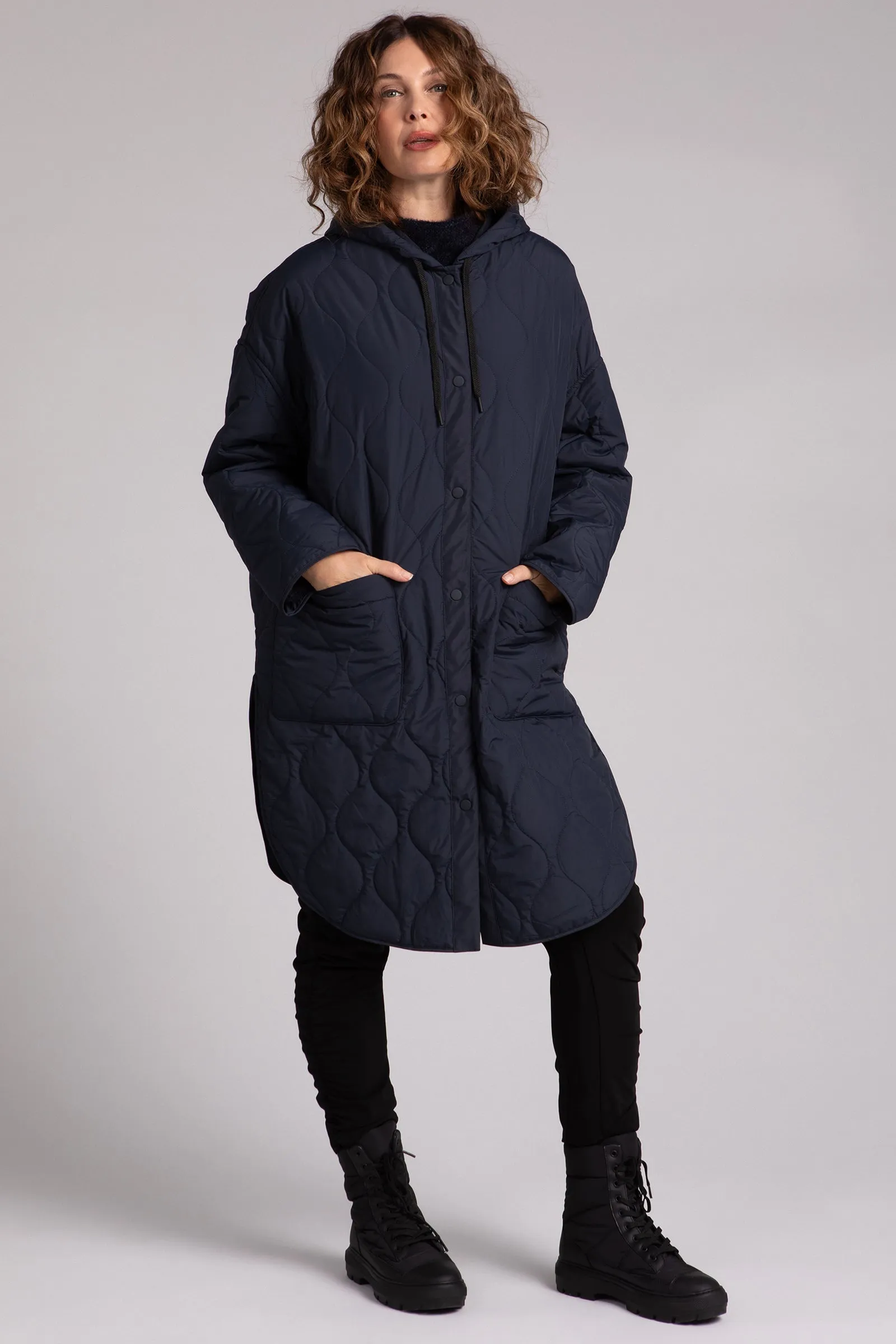 Quilted Maxi Shacket