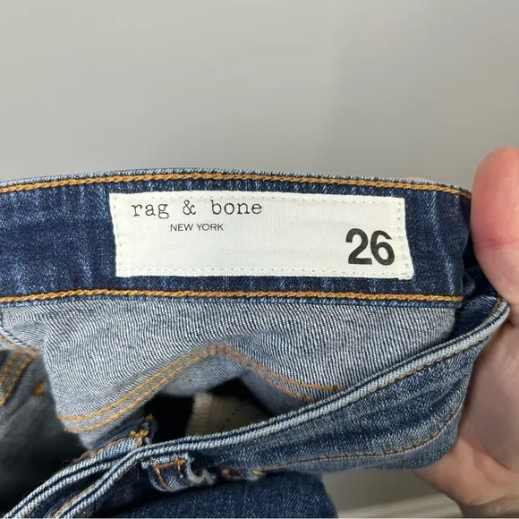 Rag and bone high rise cropped flare jeans size 26