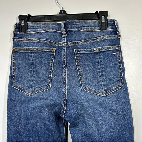 Rag and bone high rise cropped flare jeans size 26