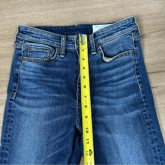 Rag and bone high rise cropped flare jeans size 26