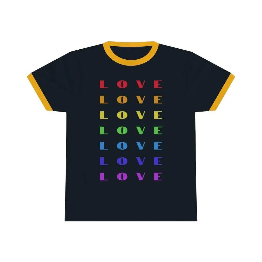 Rainbow Love - Ringer Tee
