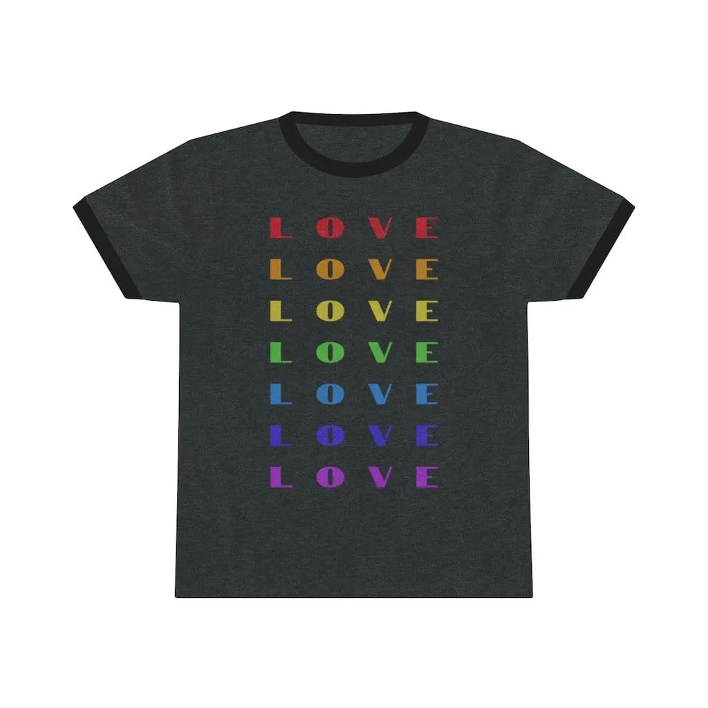 Rainbow Love - Ringer Tee