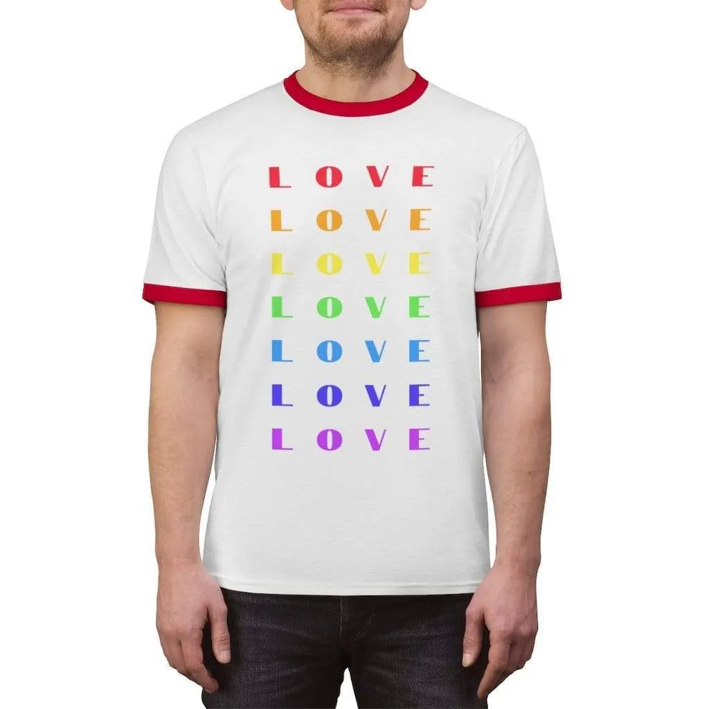 Rainbow Love - Ringer Tee