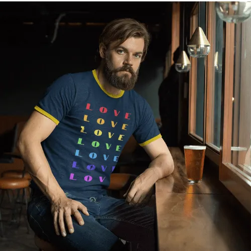 Rainbow Love - Ringer Tee