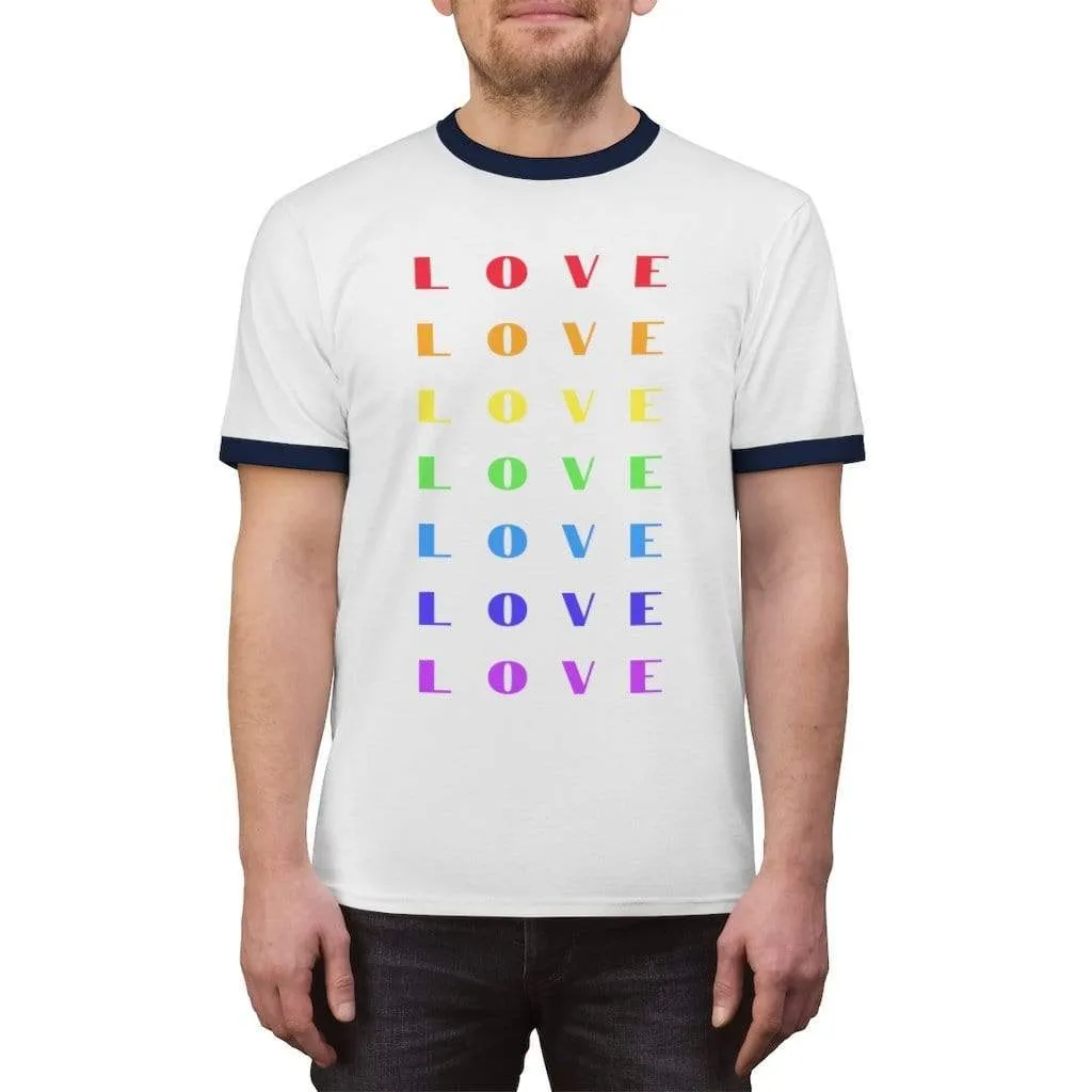 Rainbow Love - Ringer Tee