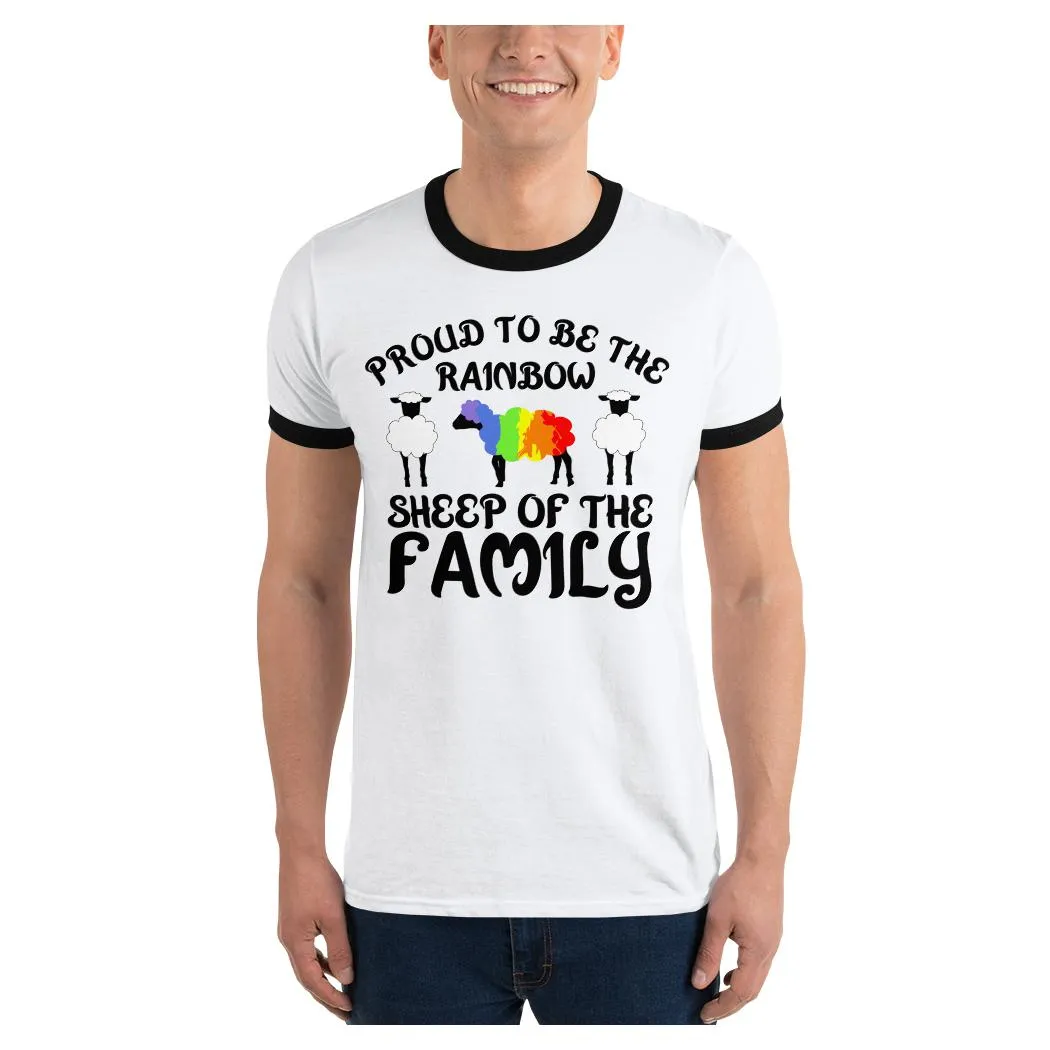 Rainbow Sheep Ringer Tee