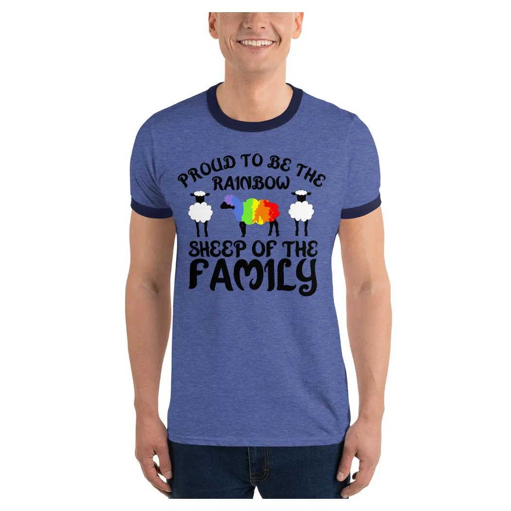 Rainbow Sheep Ringer Tee