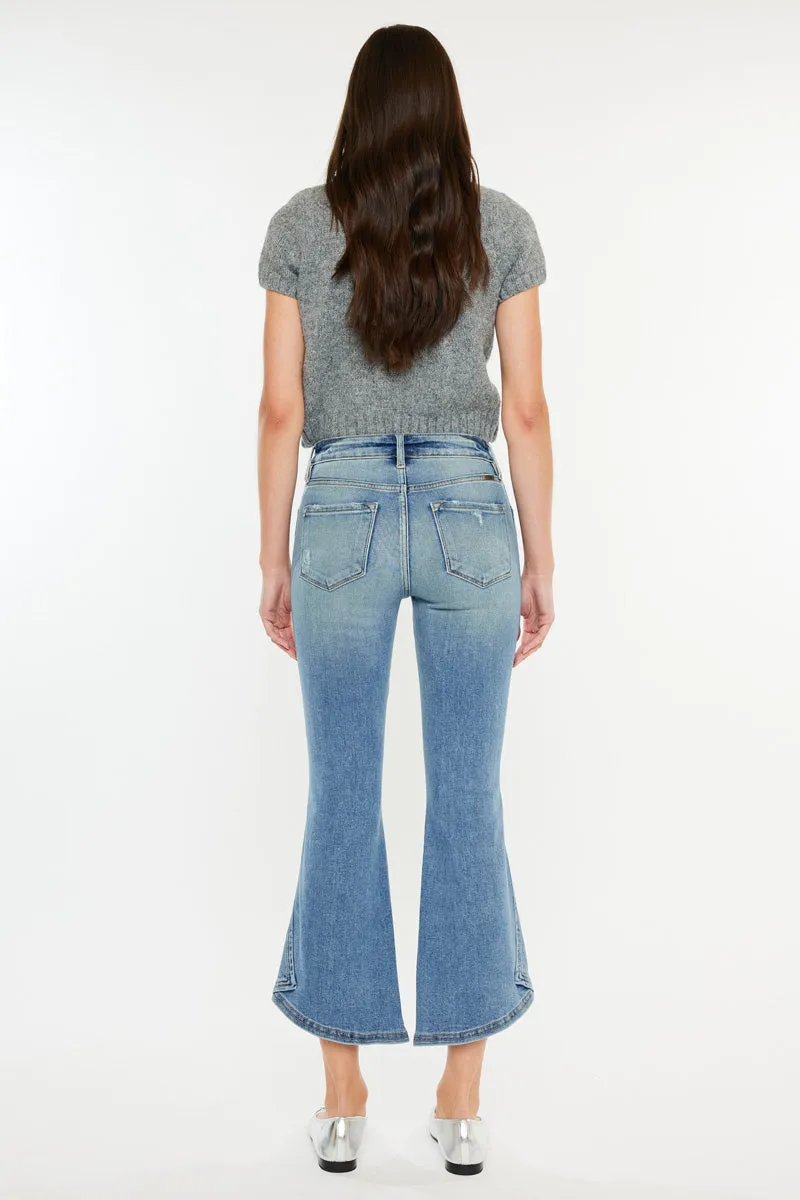 Raine High Rise Cropped Flare Jeans