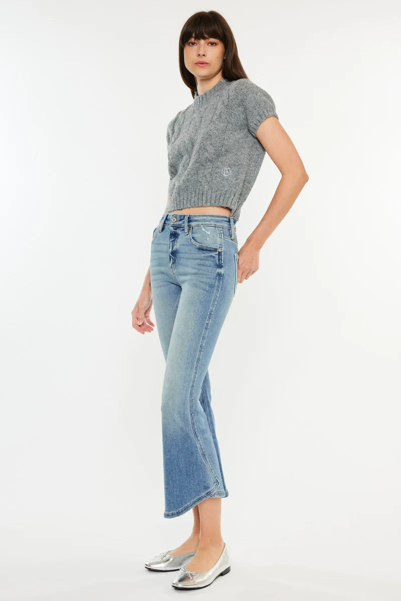 Raine High Rise Cropped Flare Jeans