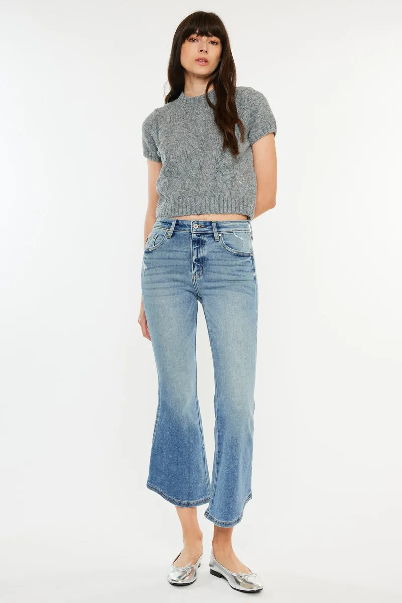 Raine High Rise Cropped Flare Jeans