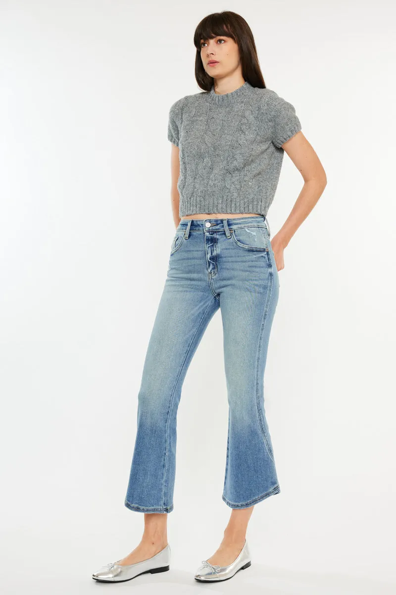 Raine High Rise Cropped Flare Jeans