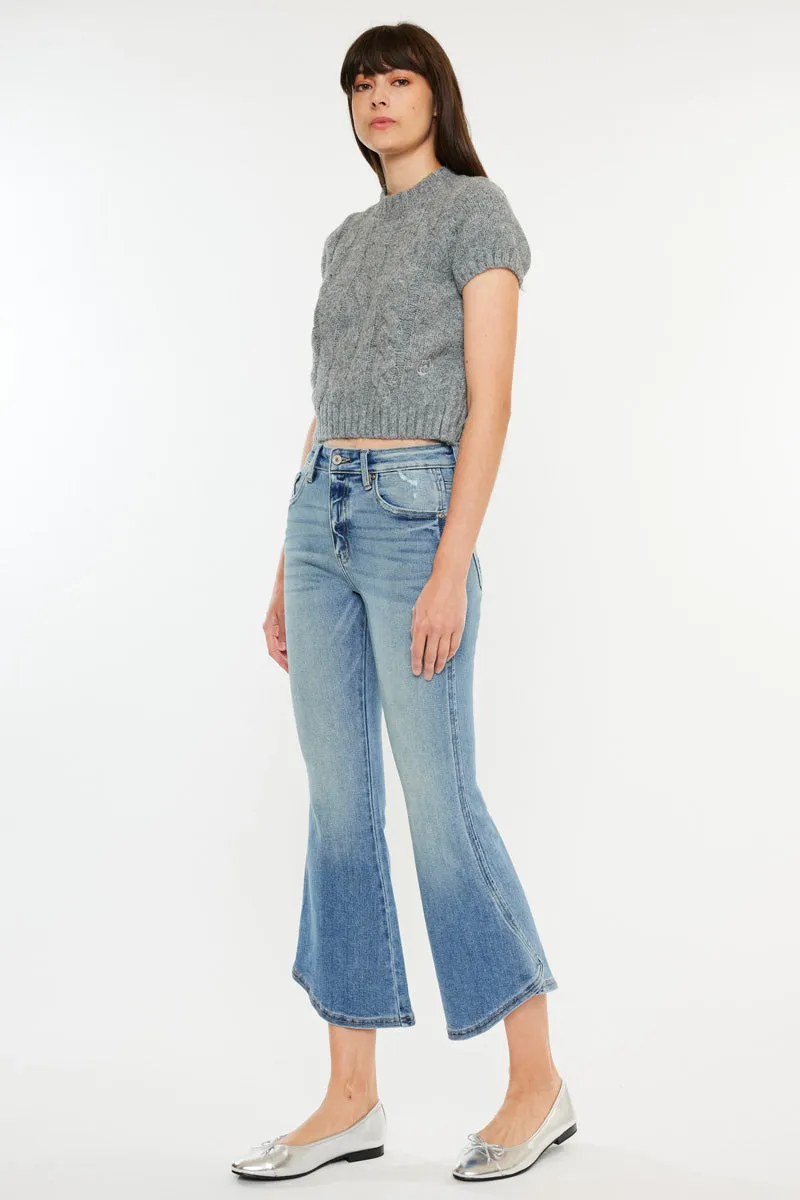 Raine High Rise Cropped Flare Jeans