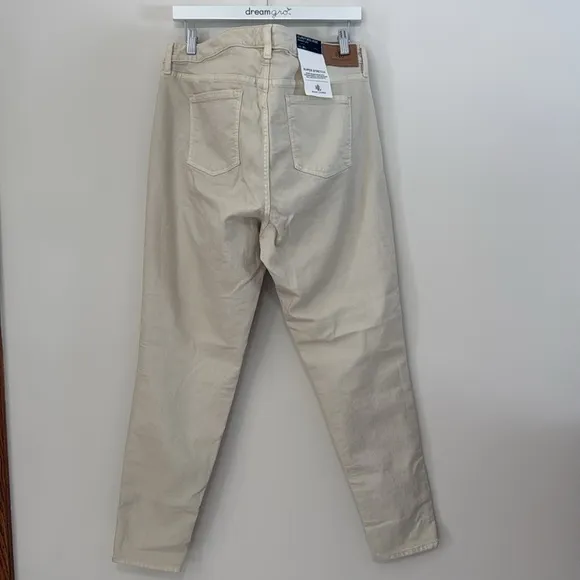 Ralph  Lauren NWT Curvy Mid-Rise Skinny leg Jean in si3 16W in Winter Cream