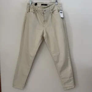 Ralph  Lauren NWT Curvy Mid-Rise Skinny leg Jean in si3 16W in Winter Cream