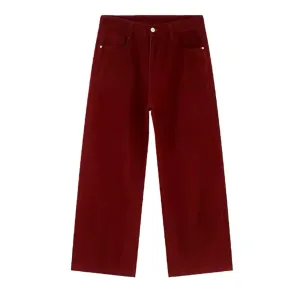 Red Wide Leg Jeans