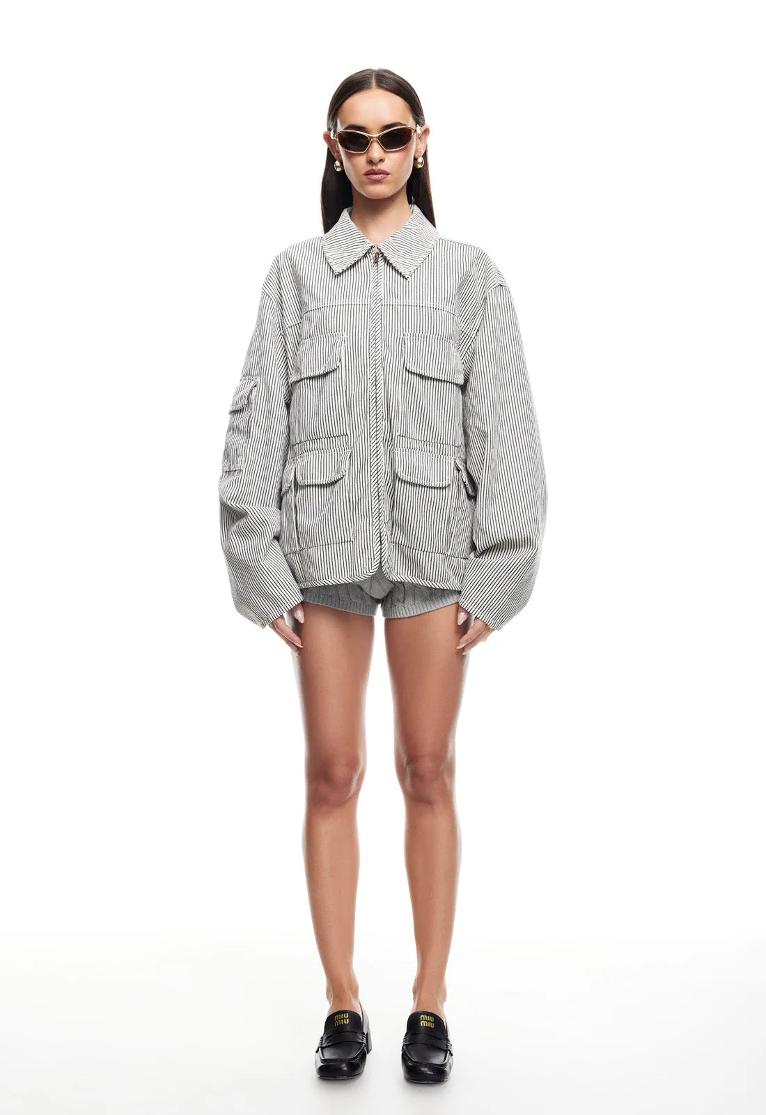 RENACIDA JACKET - PORCELAIN STRIPE