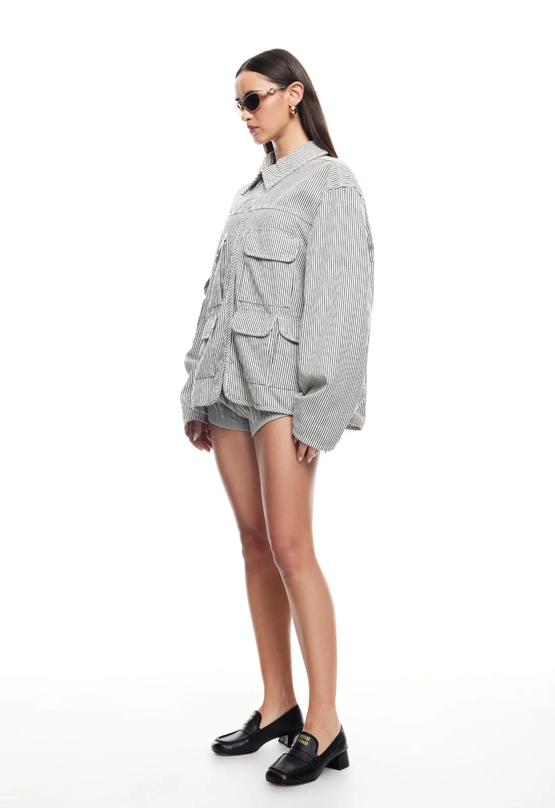 RENACIDA JACKET - PORCELAIN STRIPE