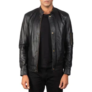 RiderBliss Black Leather Biker's Jacket
