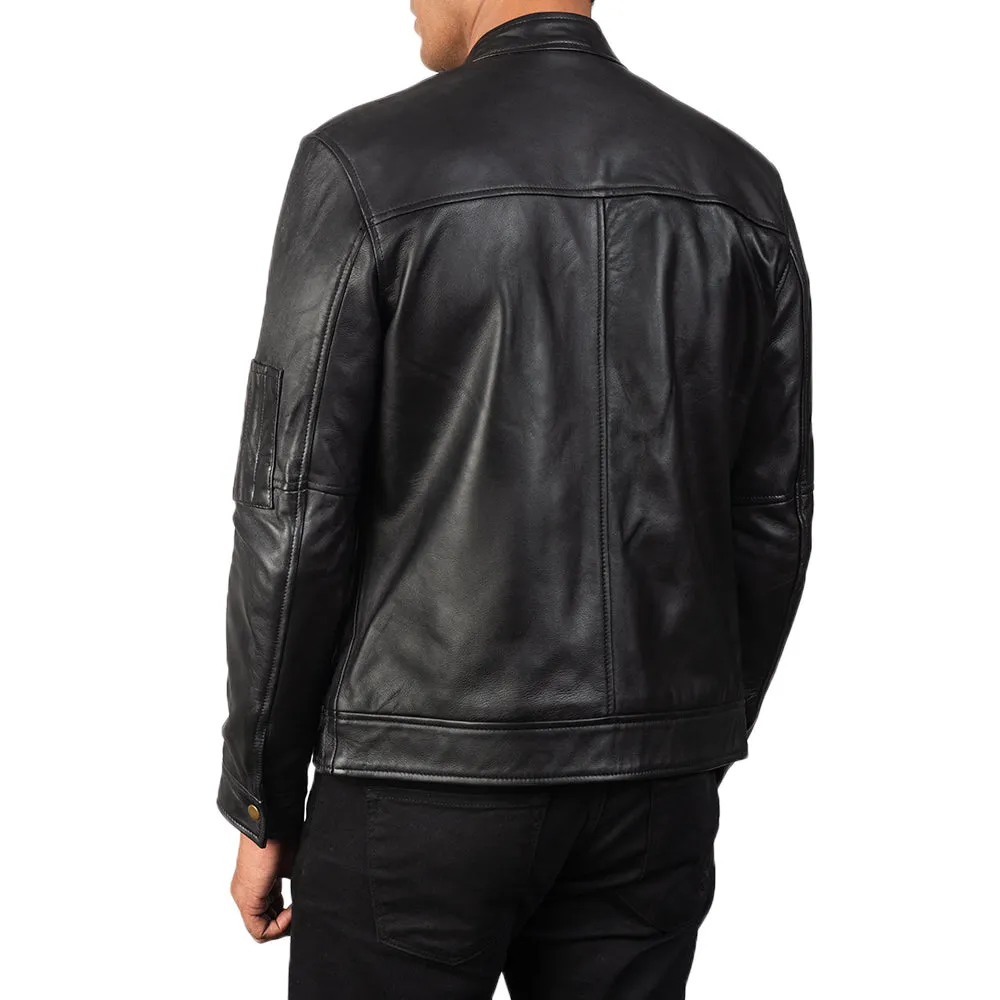 RiderBliss Black Leather Biker's Jacket