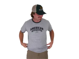 RINGER STYLE HEATHER GREY T-SHIRT