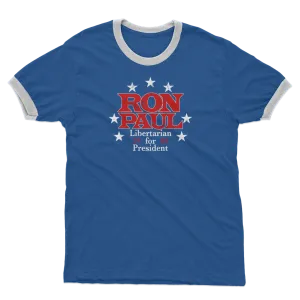 Ron Paul for President Red Adult Ringer T-Shirt