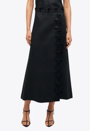 Rosebud Lace Midi Skirt