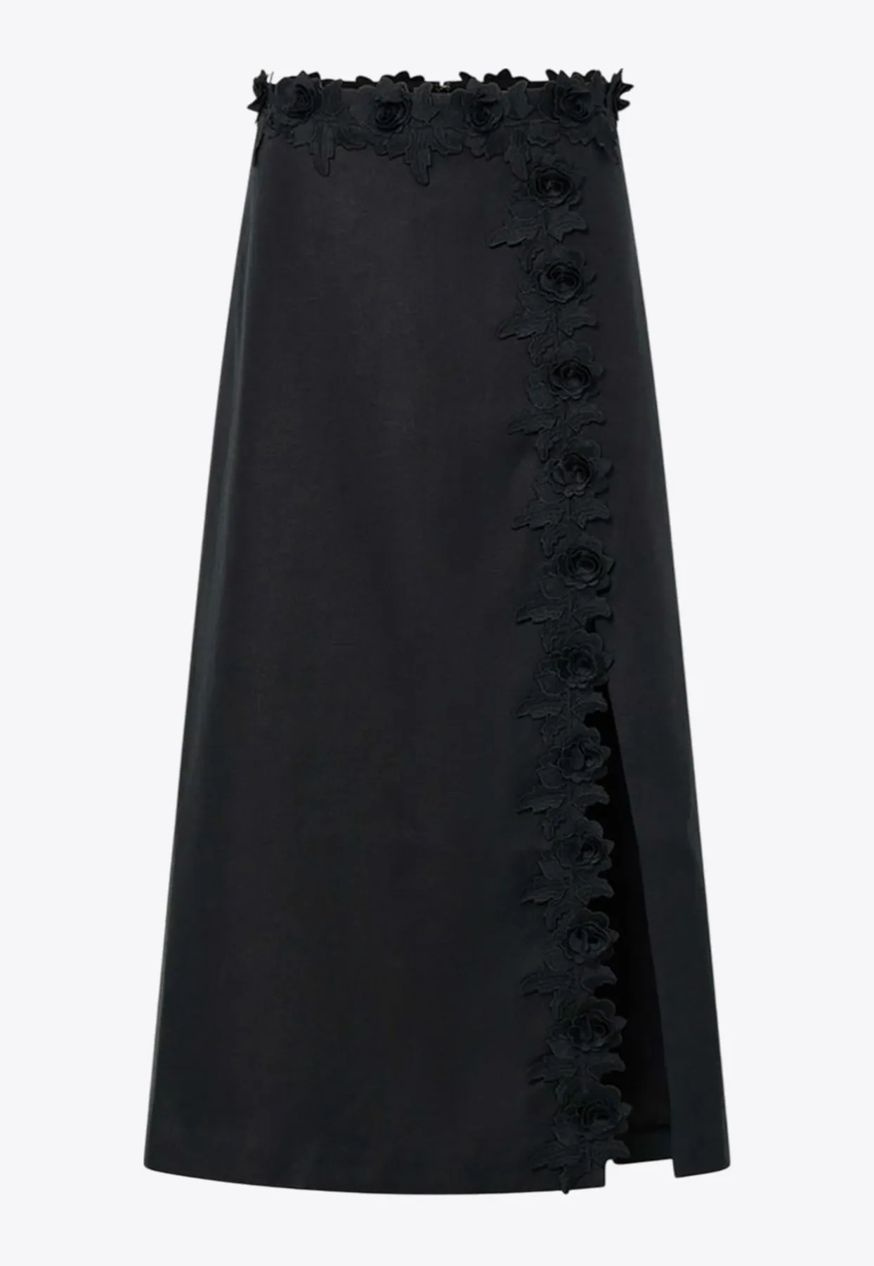Rosebud Lace Midi Skirt