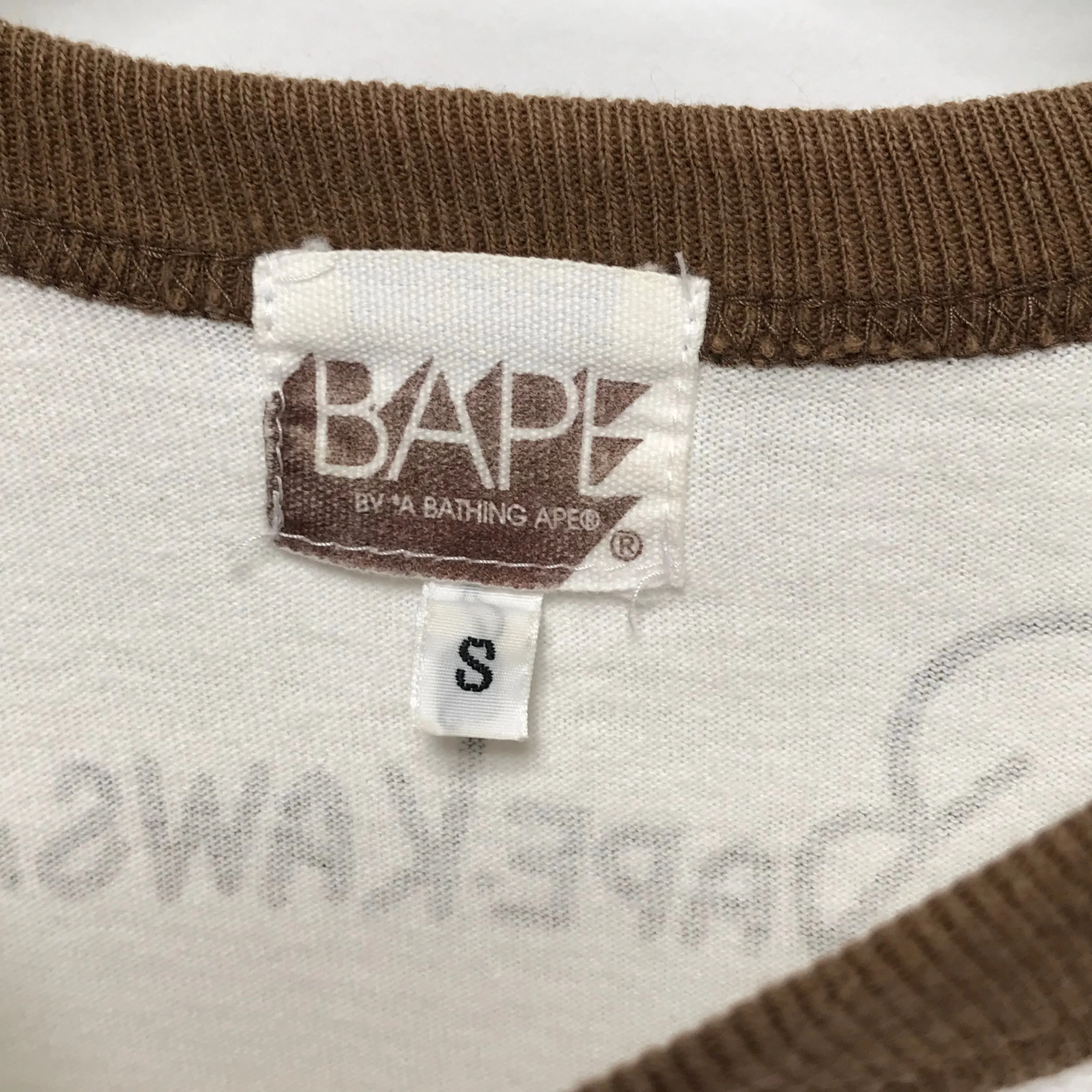 [S] A Bathing Ape Bape x Kaws 'Superman' Logo Ringer Tee Shirt White