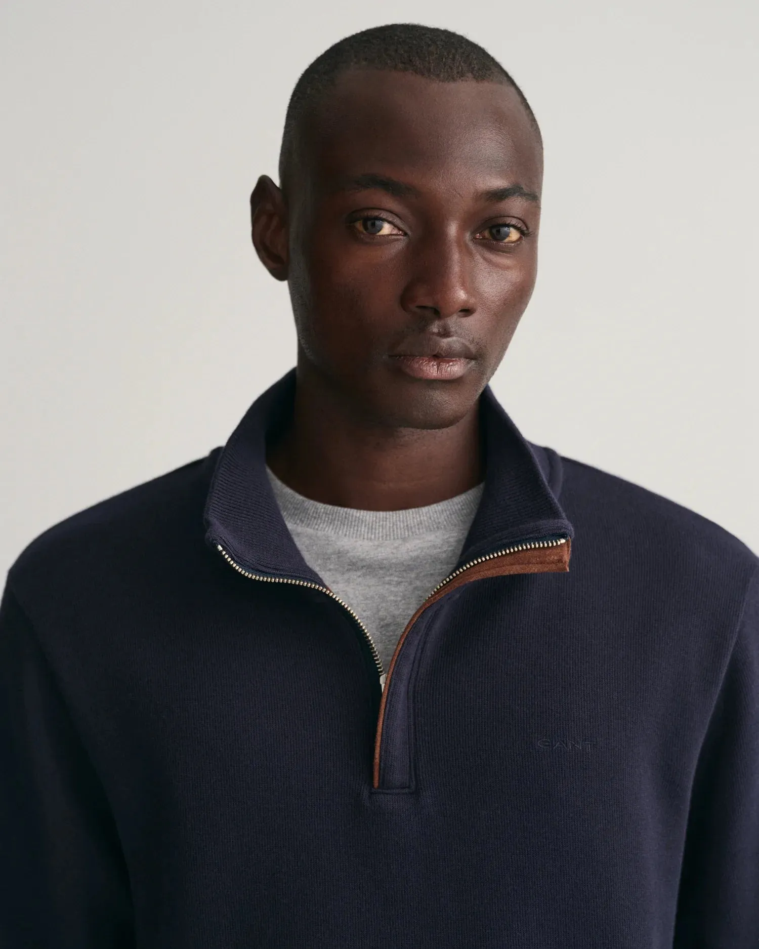 Sacker Rib Half Zip - Evening Blue
