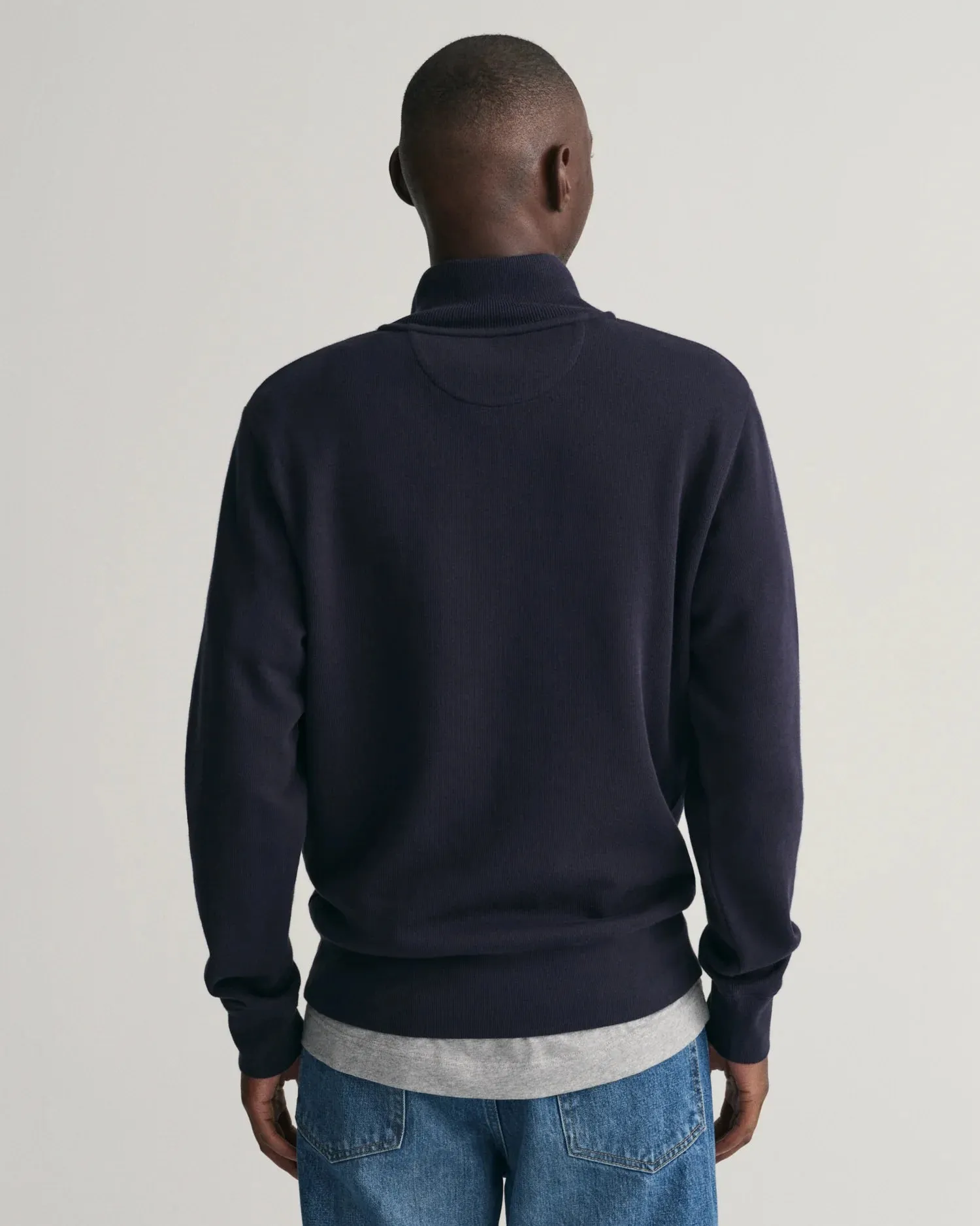 Sacker Rib Half Zip - Evening Blue
