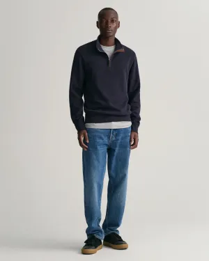 Sacker Rib Half Zip - Evening Blue