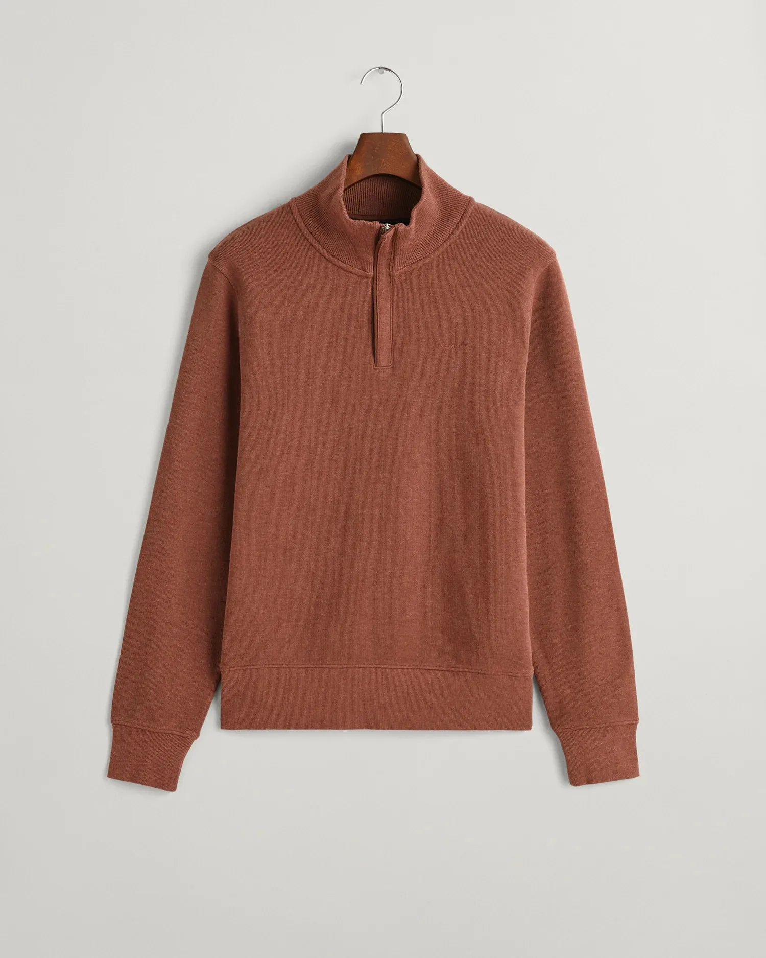 Sacker Rib Half Zip - Weathered Brown
