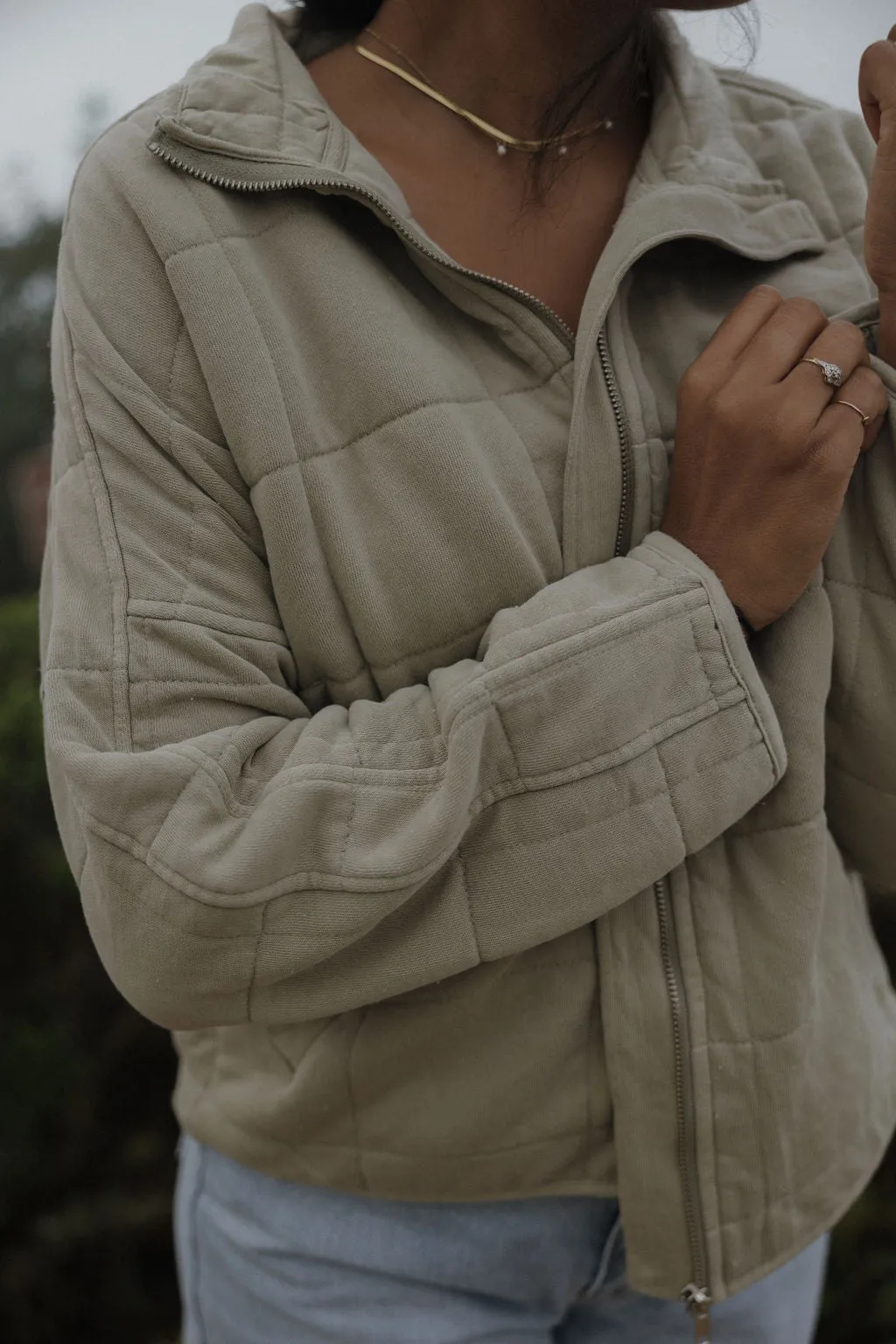 Sage Quilted Jacket