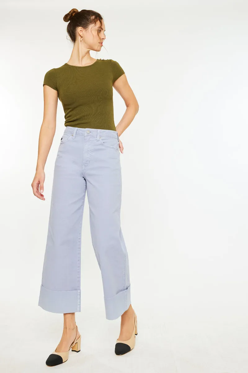 Sammie High Rise 90's Cropped Wide Leg Jeans