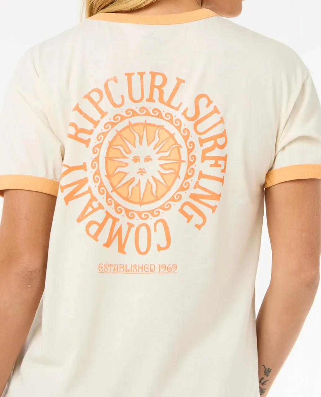 San Carlos Ringer Tee - Bone