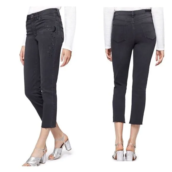 SANCTUARYROBBIE Embroidered Cropped Jeans
