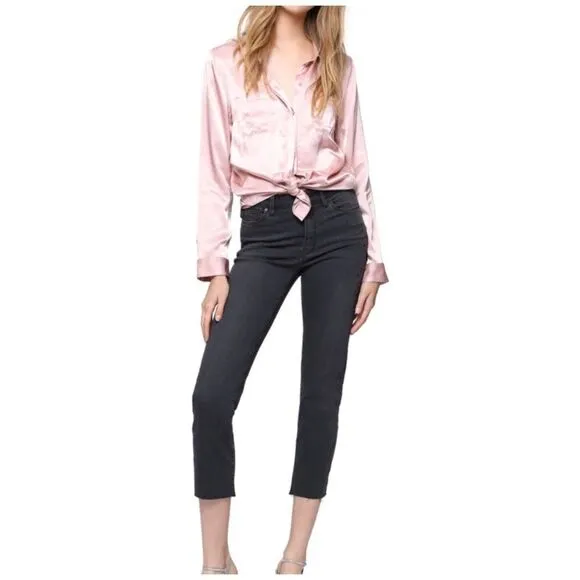 SANCTUARYROBBIE Embroidered Cropped Jeans