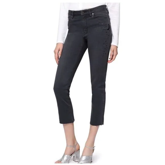 SANCTUARYROBBIE Embroidered Cropped Jeans