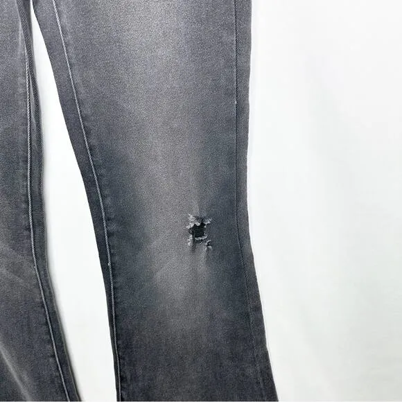SANDRINE ROSE Super Flare Wide Leg Jeans Black NWT in Size 26