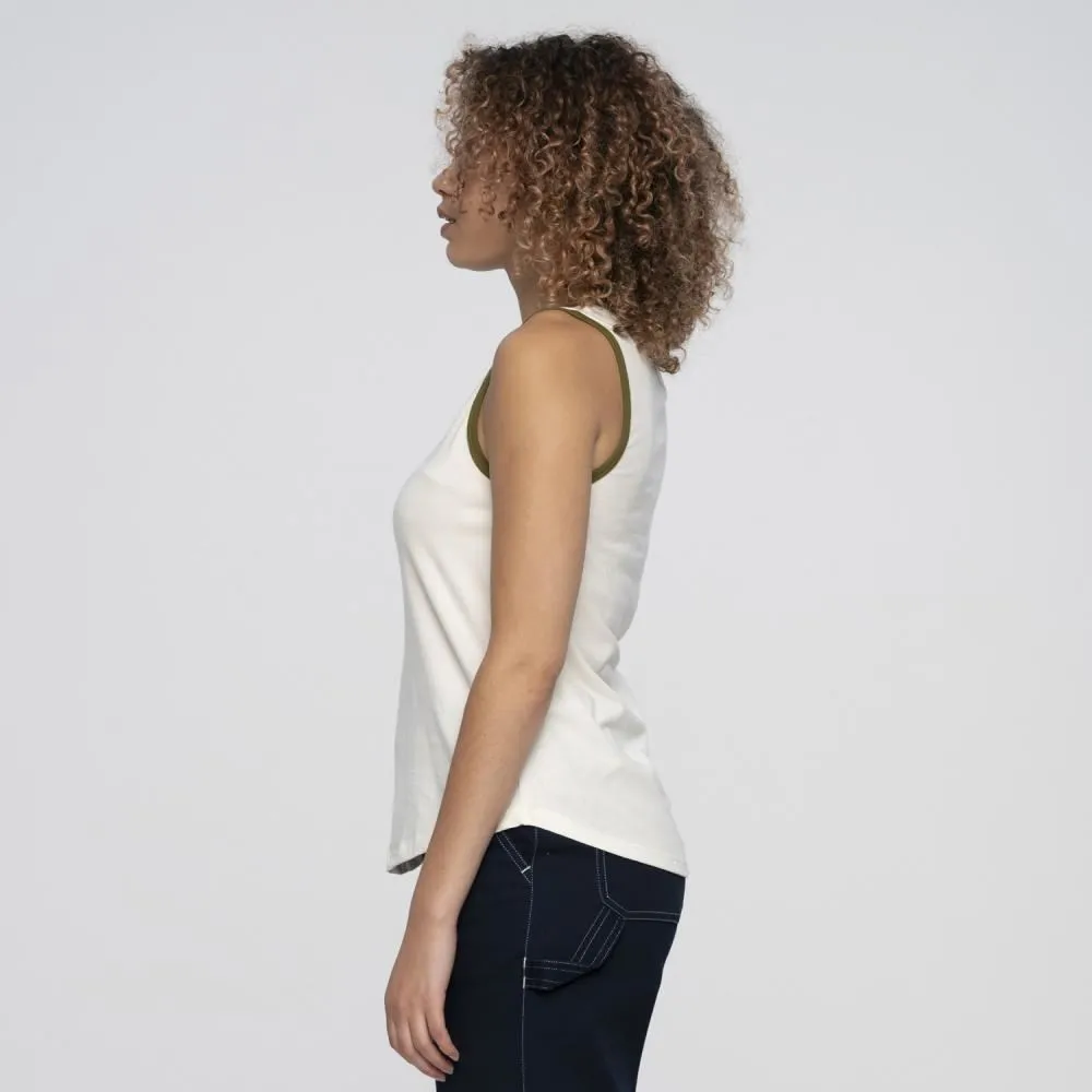 Santa Cruz Womens Vest Vista Vest - Off White / Moss