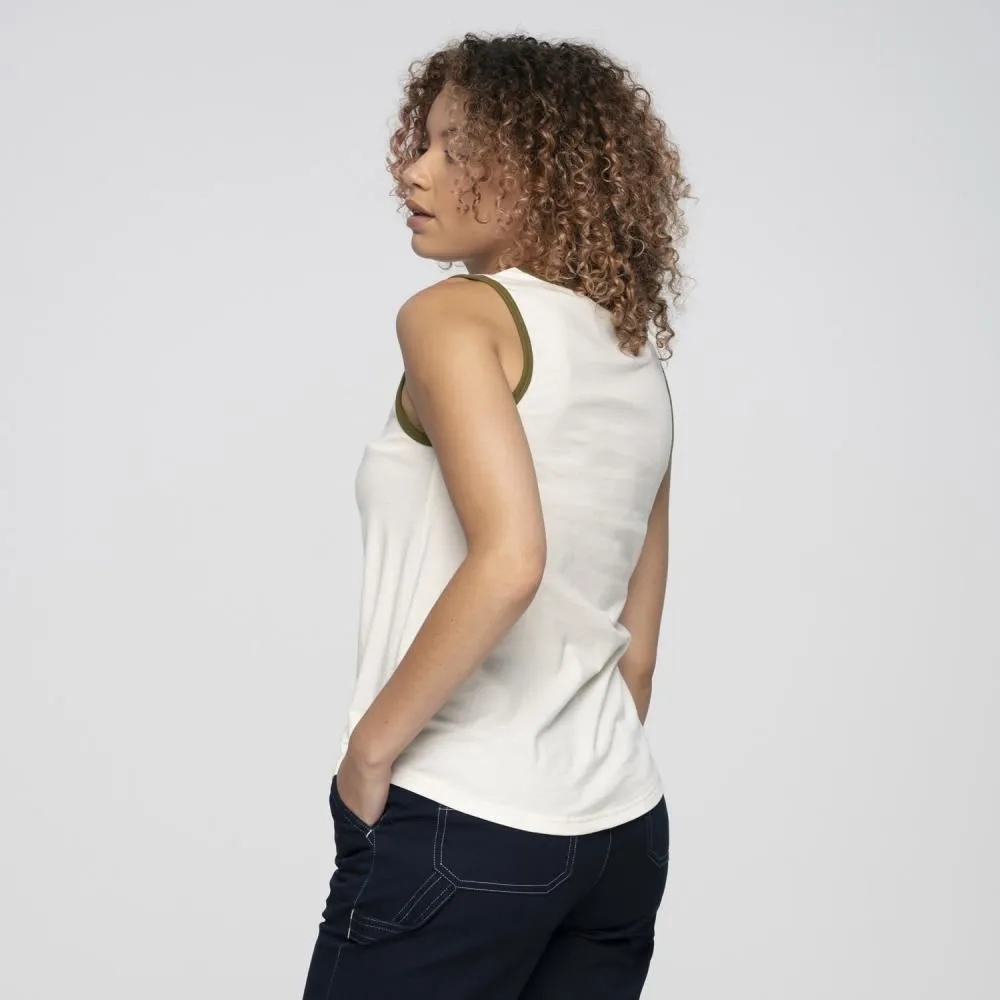 Santa Cruz Womens Vest Vista Vest - Off White / Moss