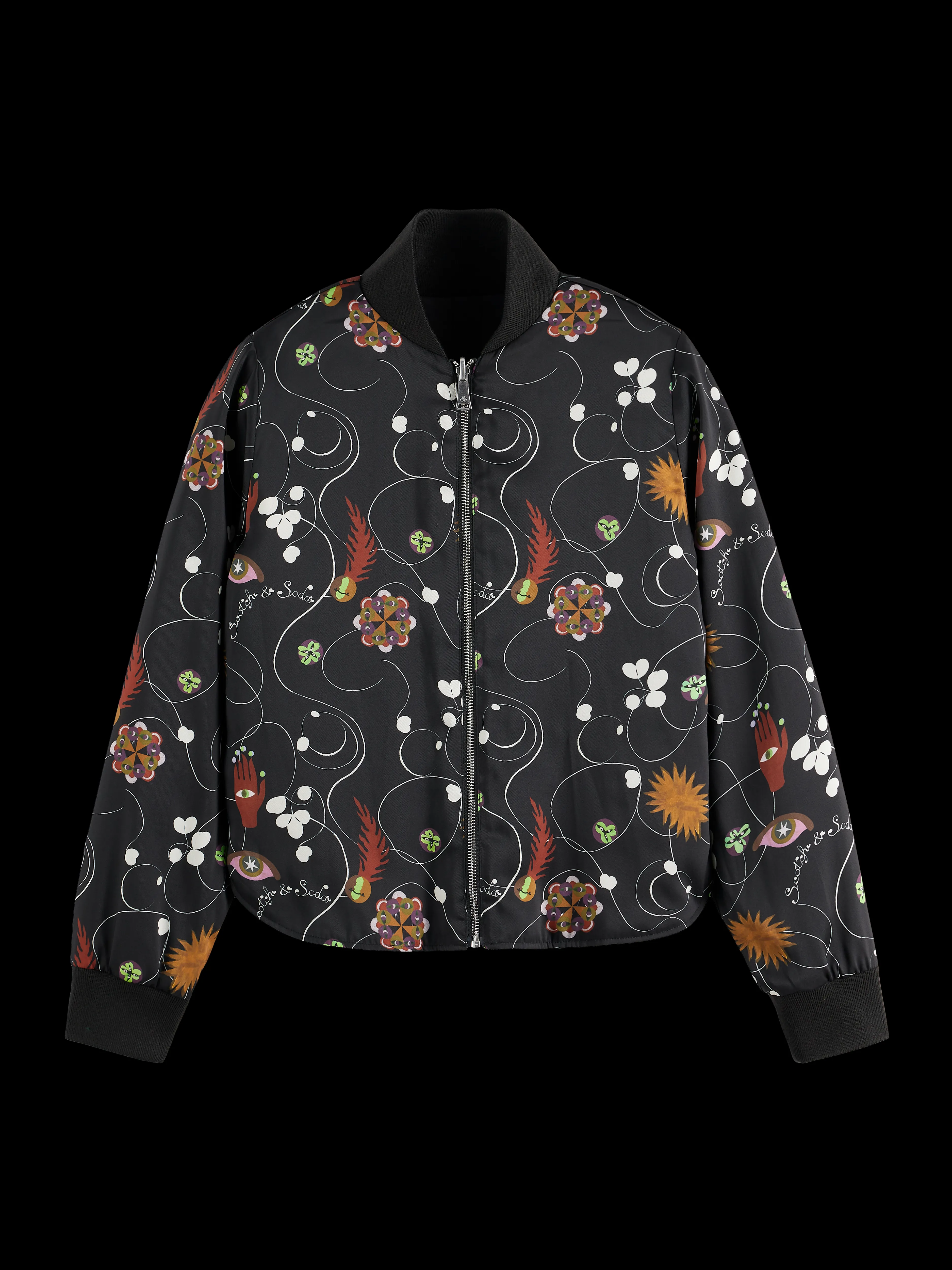 Scotch & Soda Reversible Bomber - Black
