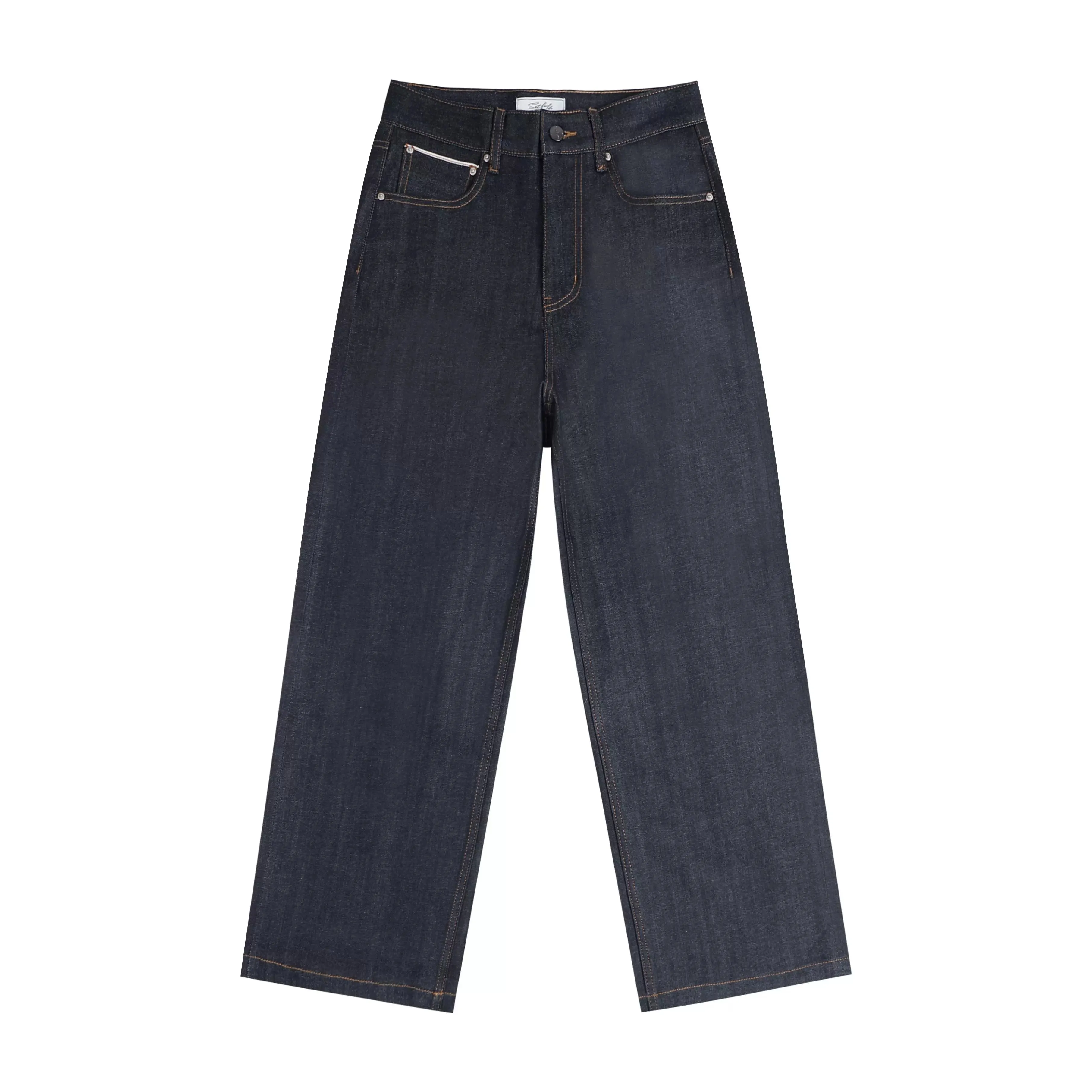 Selvedge Wide-Leg Jeans