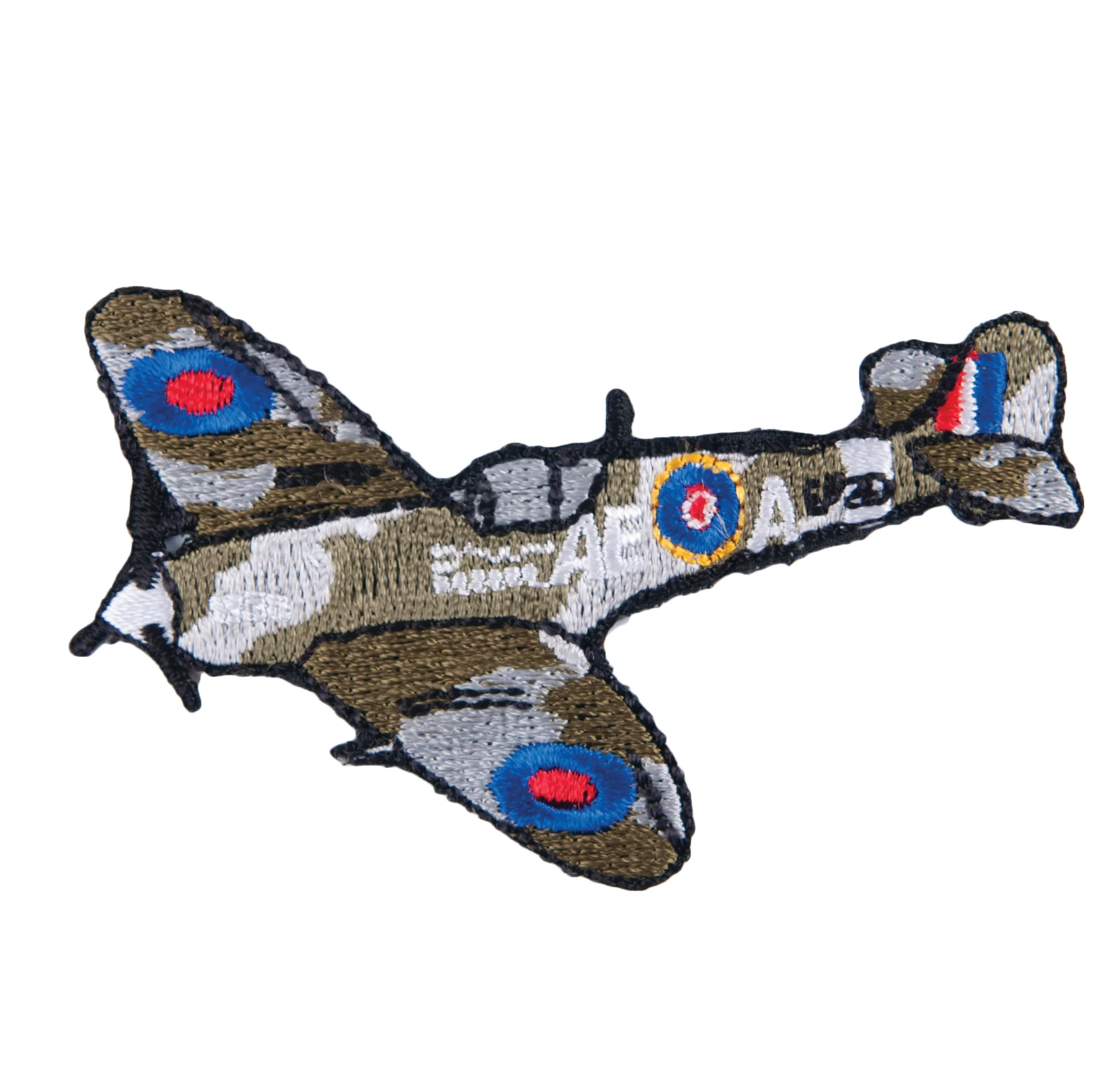 Sew On Motifs Lace Jeans Dresses Garments Appliques Patches 4.5cm -Fighter Plane