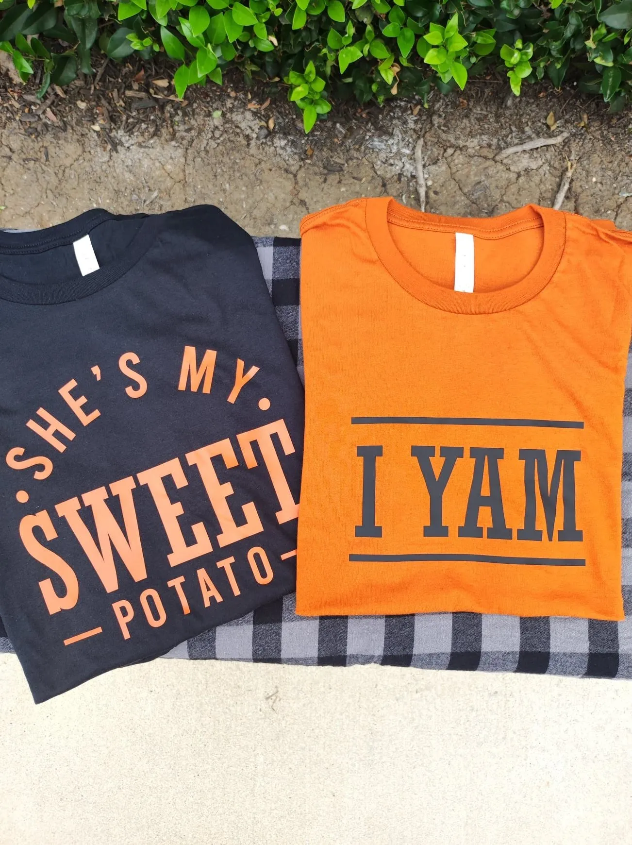 She's My Sweet Potato & I Yam, Matching Fall Pajamas for couples, Thanksgiving gift for Him, Couple loungewear, October Anniversary Gift