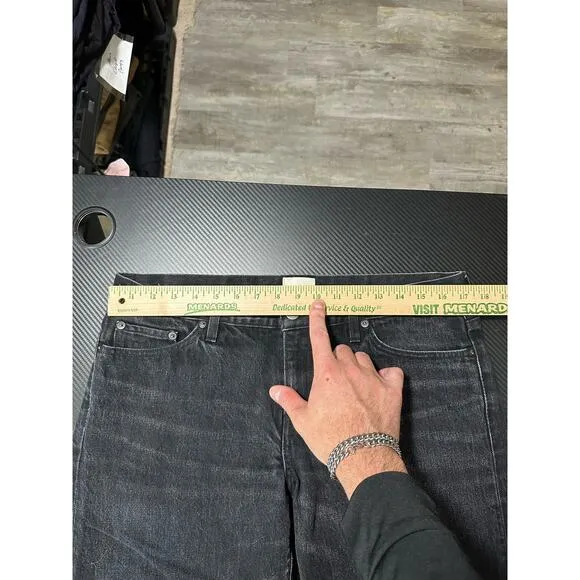 Simon Miller Black Cropped Wide Leg Jeans Size 30 W005 Crop Bora