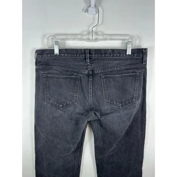 Simon Miller Black Cropped Wide Leg Jeans Size 30 W005 Crop Bora