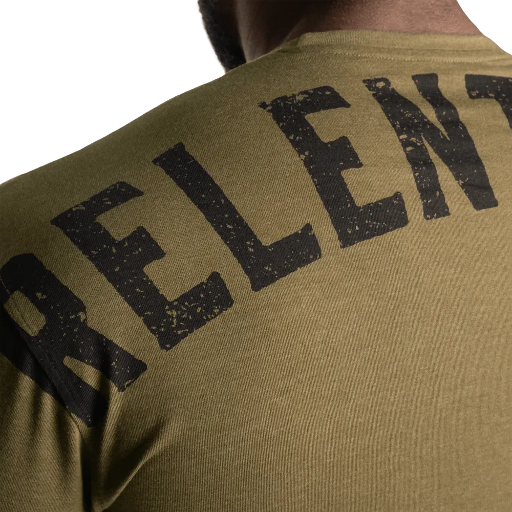 Skull Standard Tee - Army Green Melange
