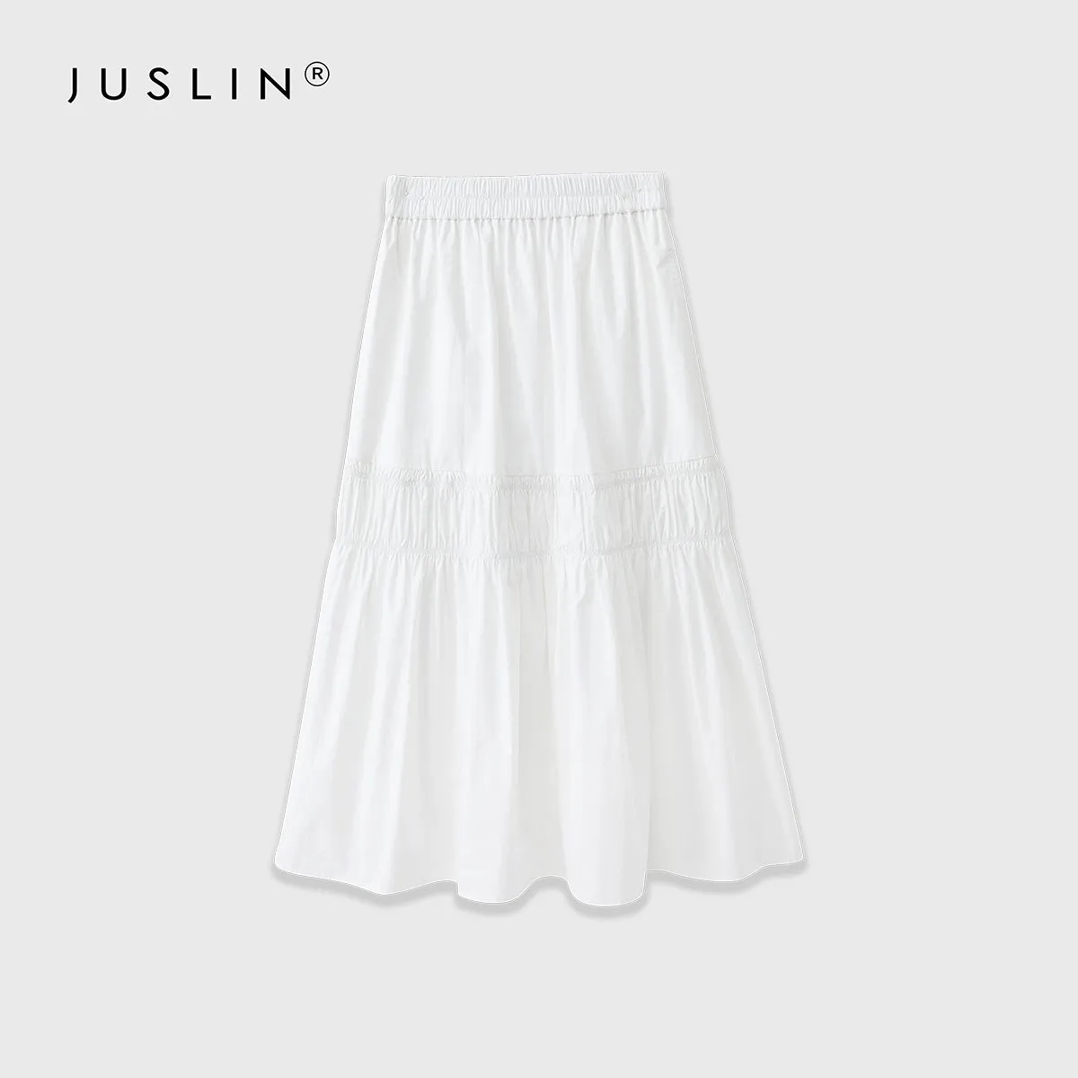 Sophisticated Cotton A-line Skirt